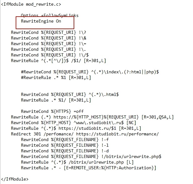 Для функционирования редиректов установите механизм mod_rewrite Для функционирования редиректов установите механизм mod_rewrite