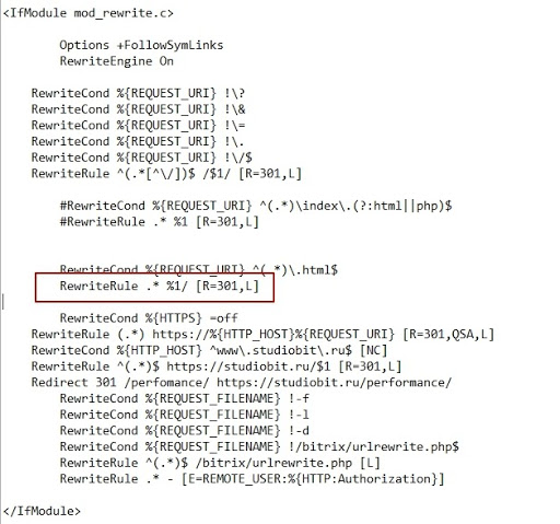 Установка правила для считывания редиректа как постоянного, а не временного Установка правила для считывания редиректа как постоянного, а не временного
